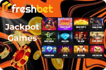 Top Jackpot Games at Freshbet Casino